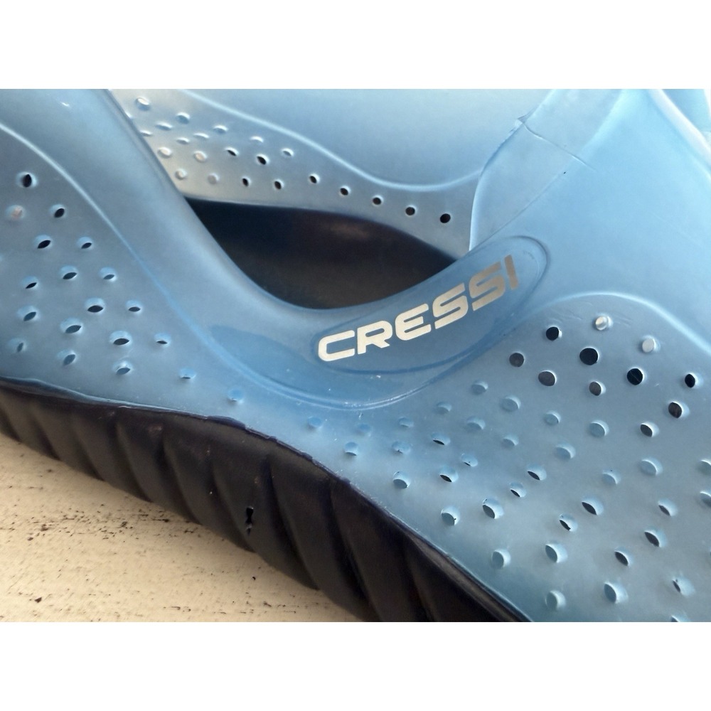 Cressi Blue Slip-On Perforated Comfort Beach Water Shoes Mens 38/5.5 Italy - Picture 2 of 8
